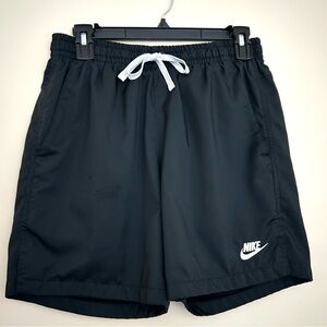 🔹Nike Men’s Black Athletic Shorts with White Details